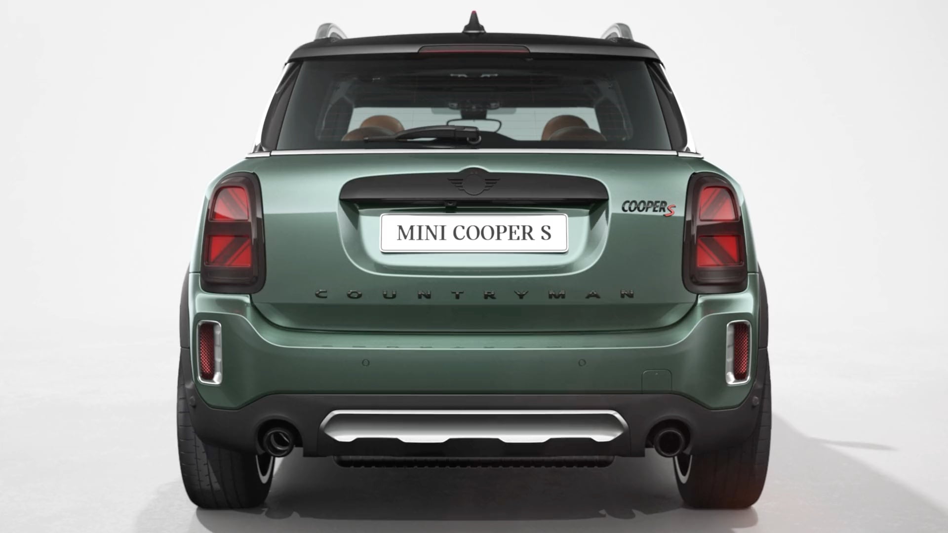 MINI Countryman – Imagine din partea frontală – verde şi negru